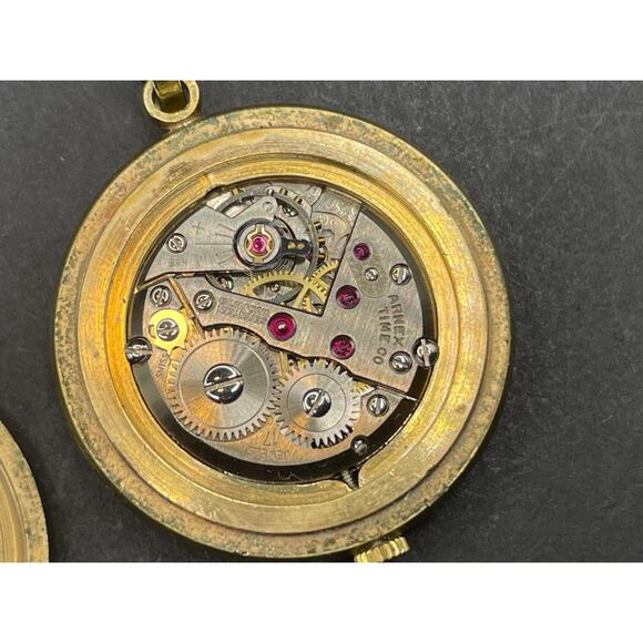 Arnex Pedre 17 Jewel Pendant Watch Incabloc Swiss Made Gold Plated 10 Microns - Picture 9 of 11